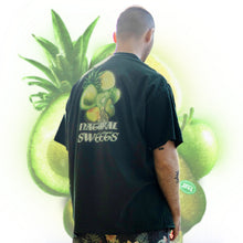 Load image into Gallery viewer, DFKT Fruits green graphic t-shirt model thumbnail back