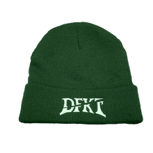 Load image into Gallery viewer, Green DFKT logo beanie mockup