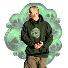 Load image into Gallery viewer, Green Tree Of Life hoodie cozy fit model mockup
