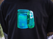 Load image into Gallery viewer, Black Panic Control t-shirt graphic closeup