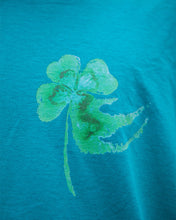 Load image into Gallery viewer, Green no luck t-shirt graphic closeup