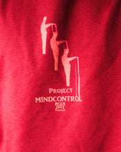 Load image into Gallery viewer, Red mindcontrol hoodie graphic closeup