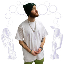 Load image into Gallery viewer, White Thinker t-shirt model mockup