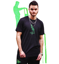 Load image into Gallery viewer, black mindcontrol t-shirt model mockup