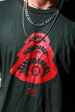 Load image into Gallery viewer, green stress t-shirt graphic closeup