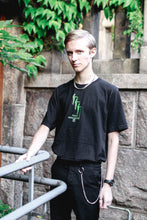 Load image into Gallery viewer, man wearing oversized black mindcontrol t-shirt