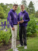 Load image into Gallery viewer, men wearing purple oversized lavender hoodies
