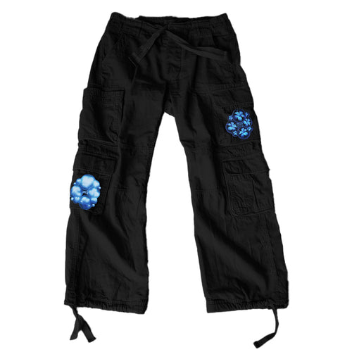 Black Bubbles Cargos Mockup against white background