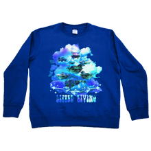 Load image into Gallery viewer, Blue Lifted Living Sweater Mockup