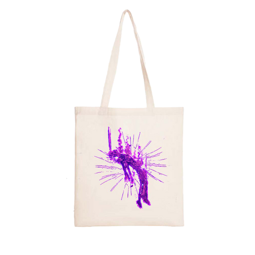 Euphoria tote bag purple graphic