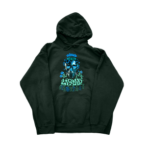 Green Mindliquid graphic hoodie cozy fit mockup