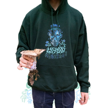 Load image into Gallery viewer, Green Mindliquid graphic hoodie cozy fit model mockup