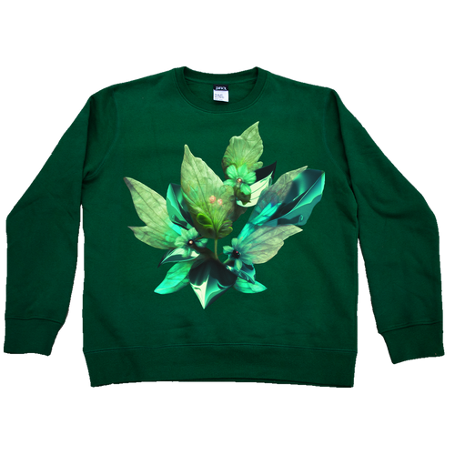 Green Roboflower Sweater Mockup