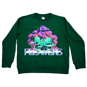 Green Roboflower v3 sweater mockup