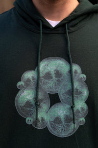 Green Tree Of Life hoodie graphic closeup