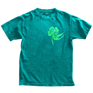 Green no luck t-shirt mockup