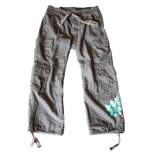 Green roboflower cargos mockup