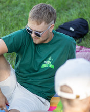 Load image into Gallery viewer, Man wearing green friends t-shirt