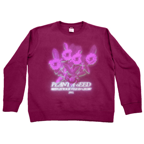 Maroon Plant A Seed sweater classy fit mockup