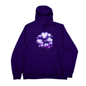 Purple Love Bubbles Hoodie classy fit mockup