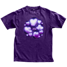 Load image into Gallery viewer, Purple love bubbles t-shirt mockup