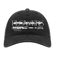 Load image into Gallery viewer, Roboflower Dad hat black cap mockup