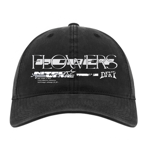 Roboflower Dad hat black cap mockup