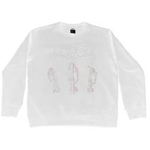 Load image into Gallery viewer, White Thinker Sweater classy fit mockup