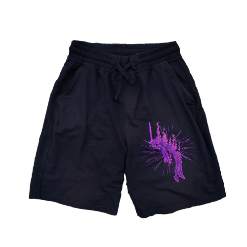 black Euphoria shorts mockup