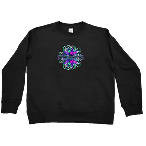 black Roboflower v2 sweater classy fit mockup