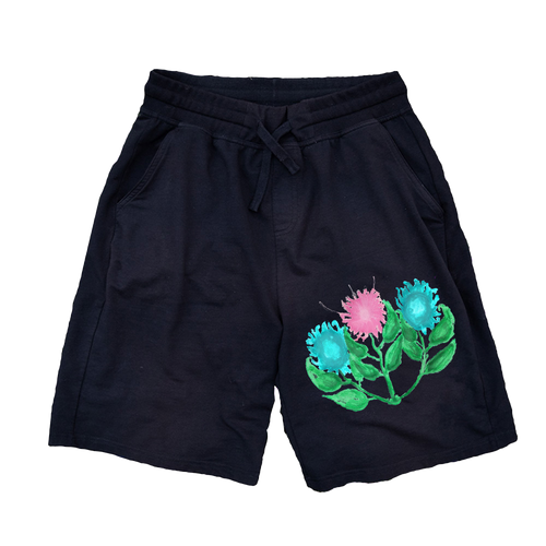 black misfit shorts mockup