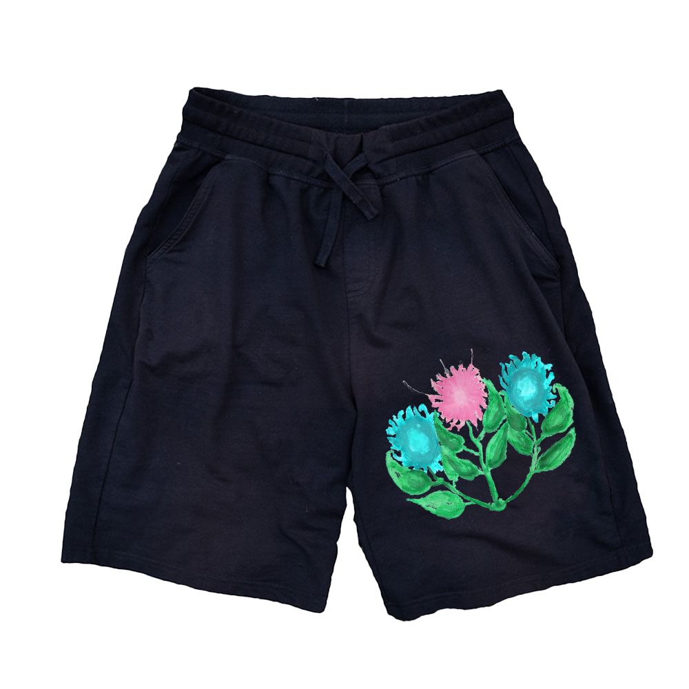 black misfit shorts mockup