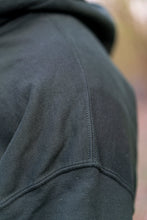 Load image into Gallery viewer, green hoodie stitches closeup