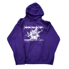 Load image into Gallery viewer, purple roboflower one color hoodie mockup