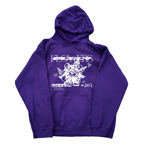 purple roboflower one color hoodie mockup
