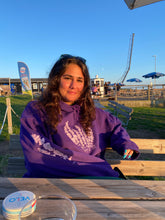 Load image into Gallery viewer, sunkissed woman wearing purple lavender hoodie