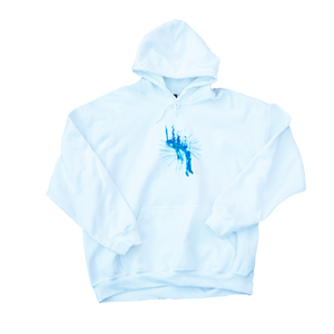 white Euphoria hoodie mockup