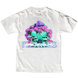 white roboflower v3 t-shirt mockup