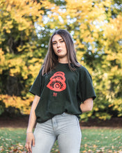 Load image into Gallery viewer, woman wearing green oversized stress t-shirt