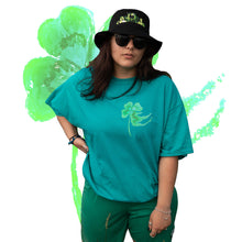 Load image into Gallery viewer, Green no luck t-shirt model mockup