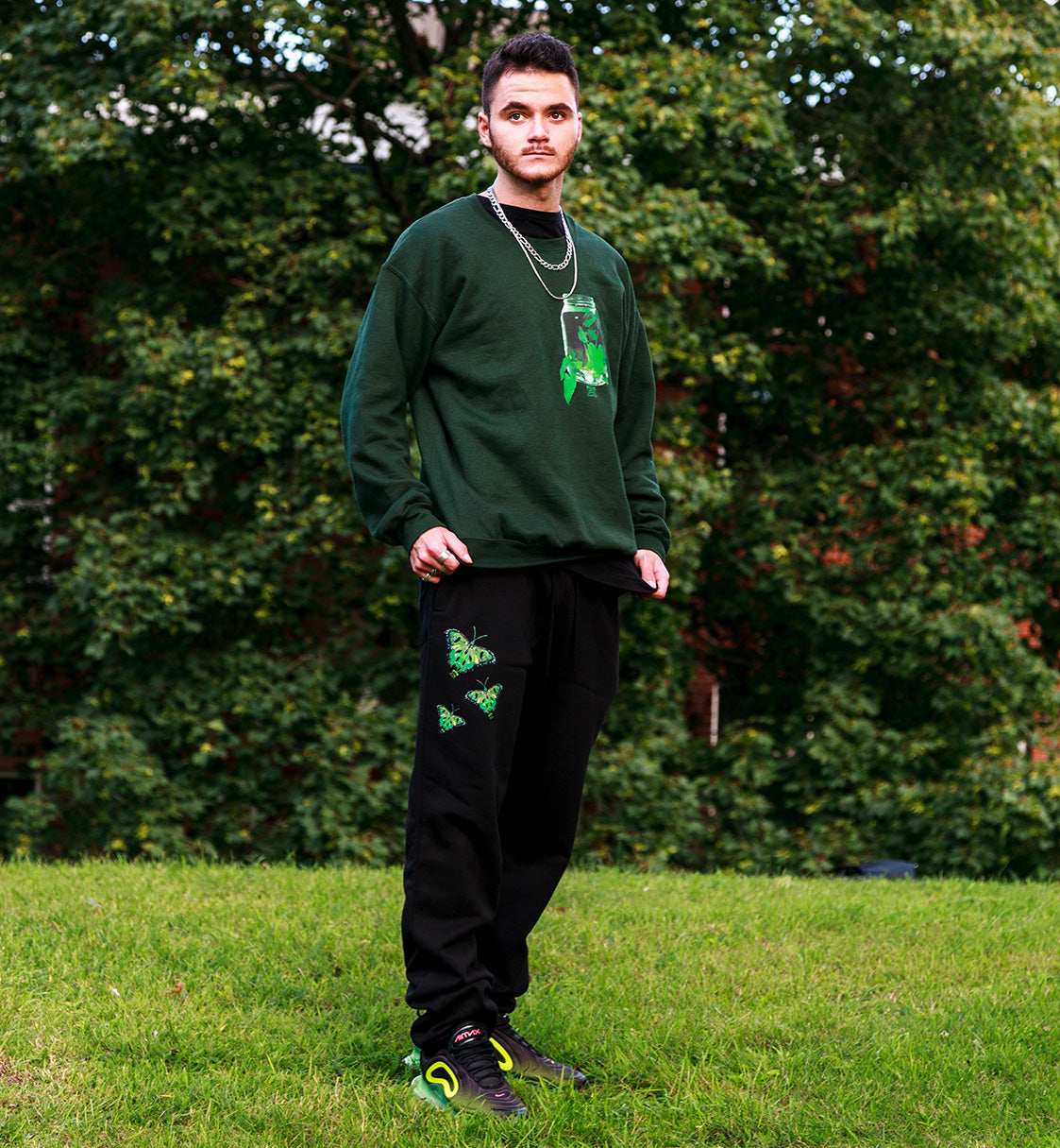 Ripped Butterfly Sweatpants | Oversized & Affordable